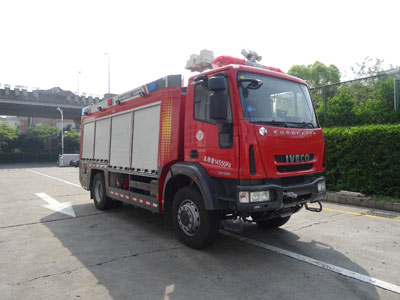 天河牌LLX5155GXFGL30/Y型干粉水联用消防车